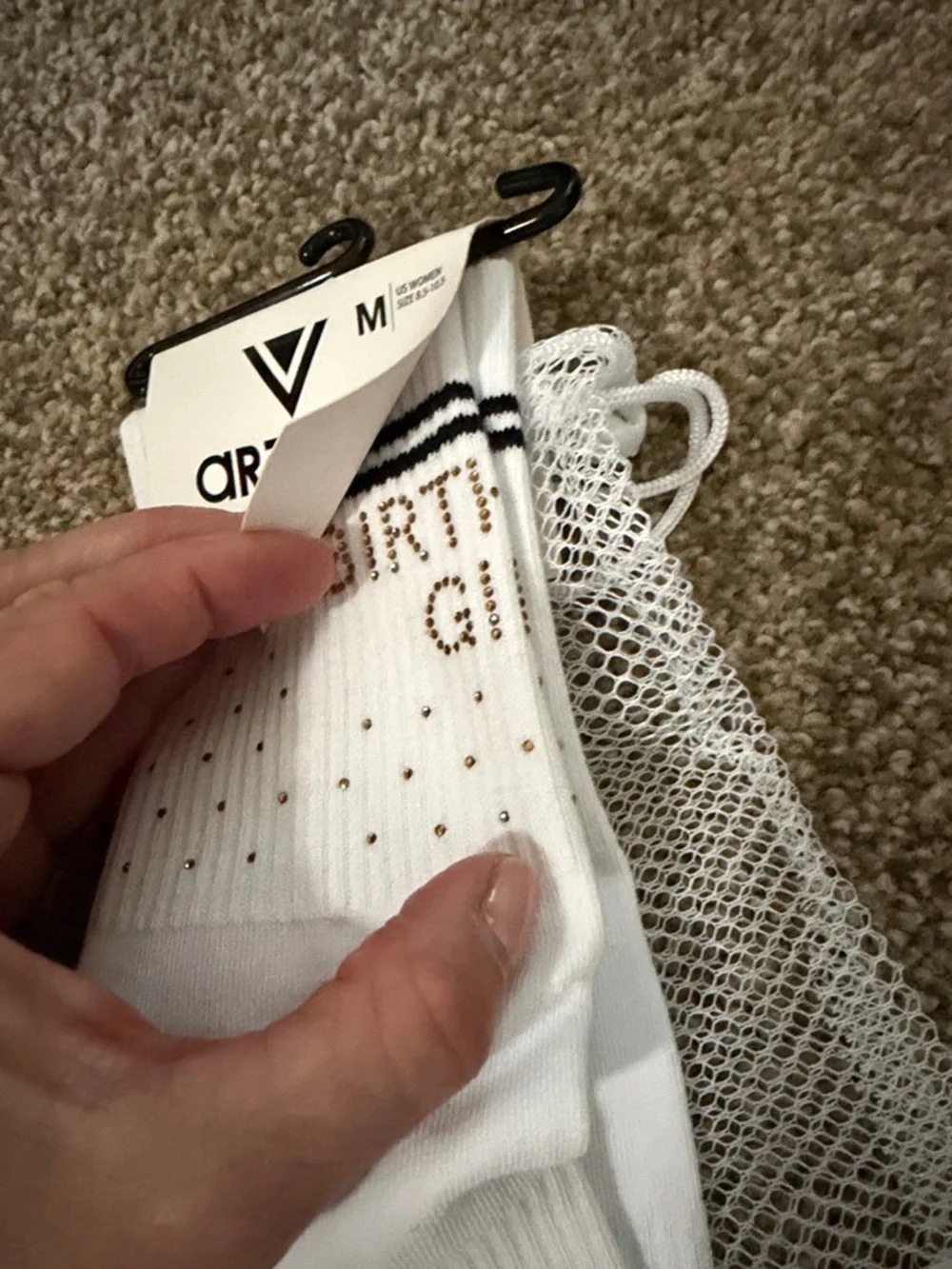 Arebesk Crew Grip “Birthday Girl” Socks - M